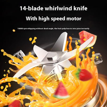 14-Blade High-Speed Mini Personal Blender for Fruits & Smoothies (400ml)
