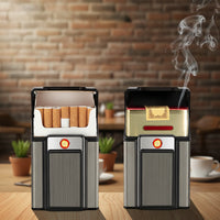 Aluminum Cigarette Case Rechargeable Cigarette Lighter
