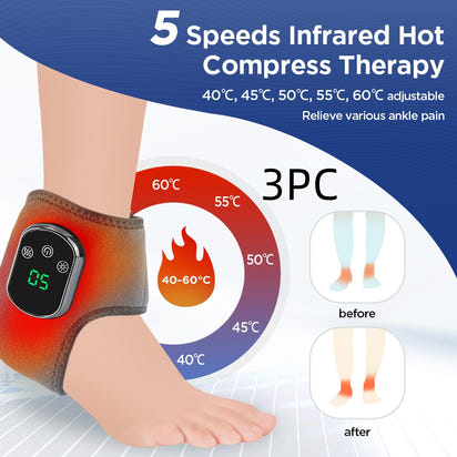 Instant Ankle Pain Relief with Heat & Vibration Therapy