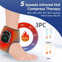 Instant Ankle Pain Relief with Heat & Vibration Therapy