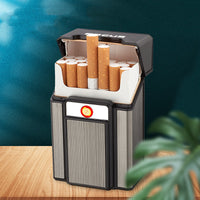 Aluminum Cigarette Case Rechargeable Cigarette Lighter