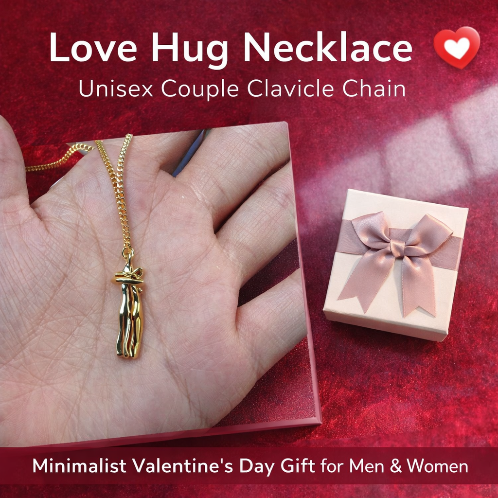 Love Hug Necklace Unisex Couple Valentine’s Clavicle Chain
