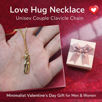 Love Hug Necklace Unisex Couple Valentine’s Clavicle Chain