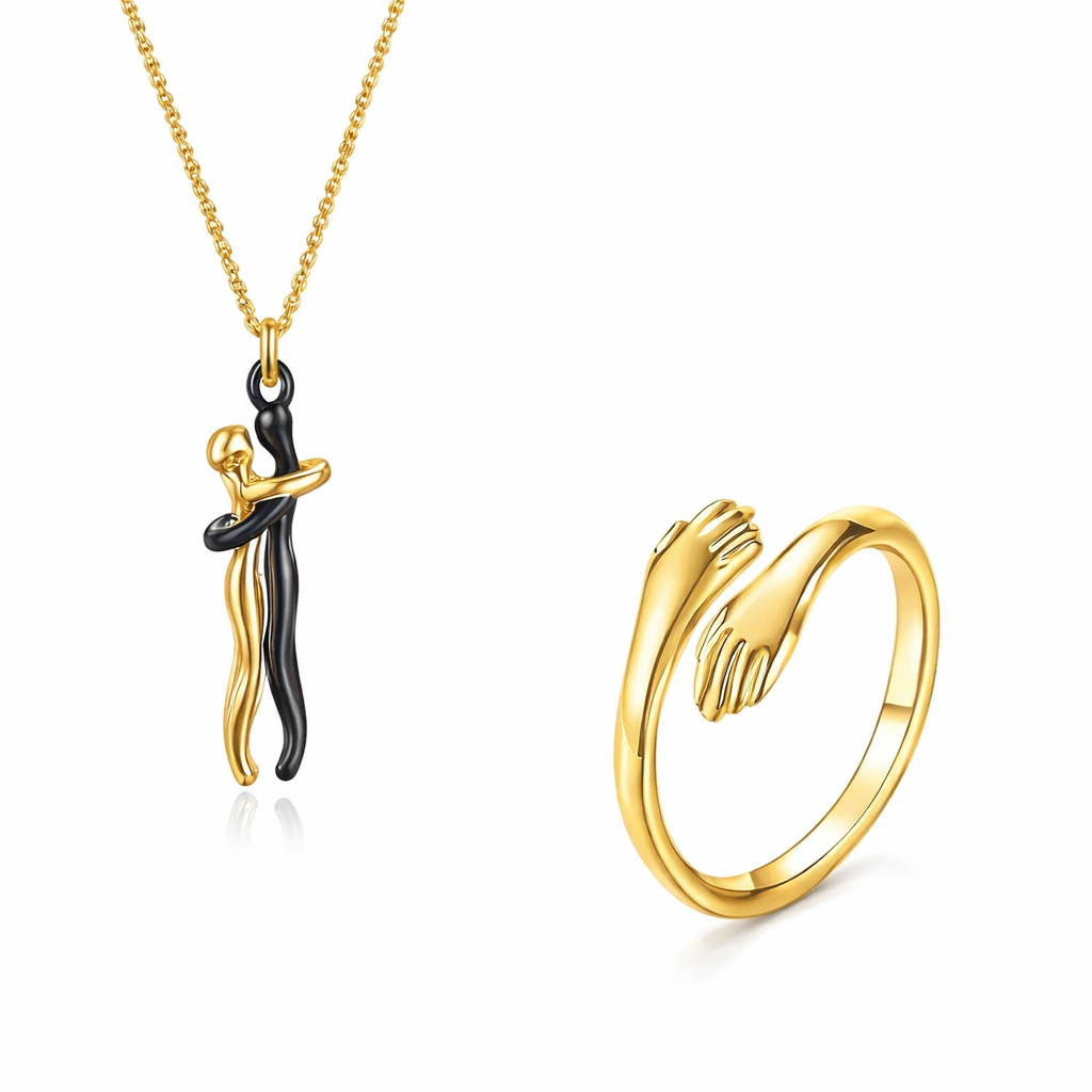 Love Hug Necklace Unisex Couple Valentine’s Clavicle Chain