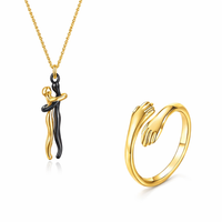 Love Hug Necklace Unisex Couple Valentine’s Clavicle Chain