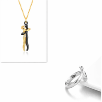 Love Hug Necklace Unisex Couple Valentine’s Clavicle Chain