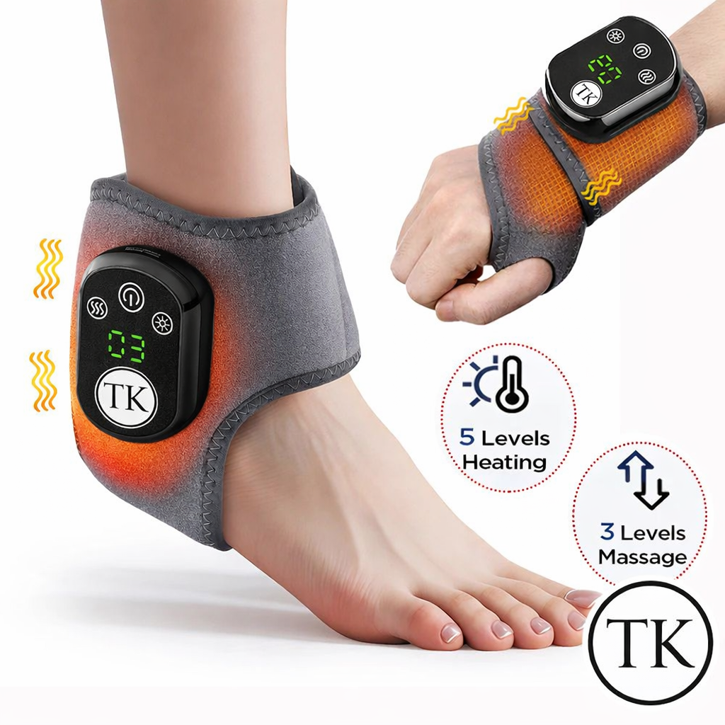 Instant Ankle Pain Relief with Heat & Vibration Therapy