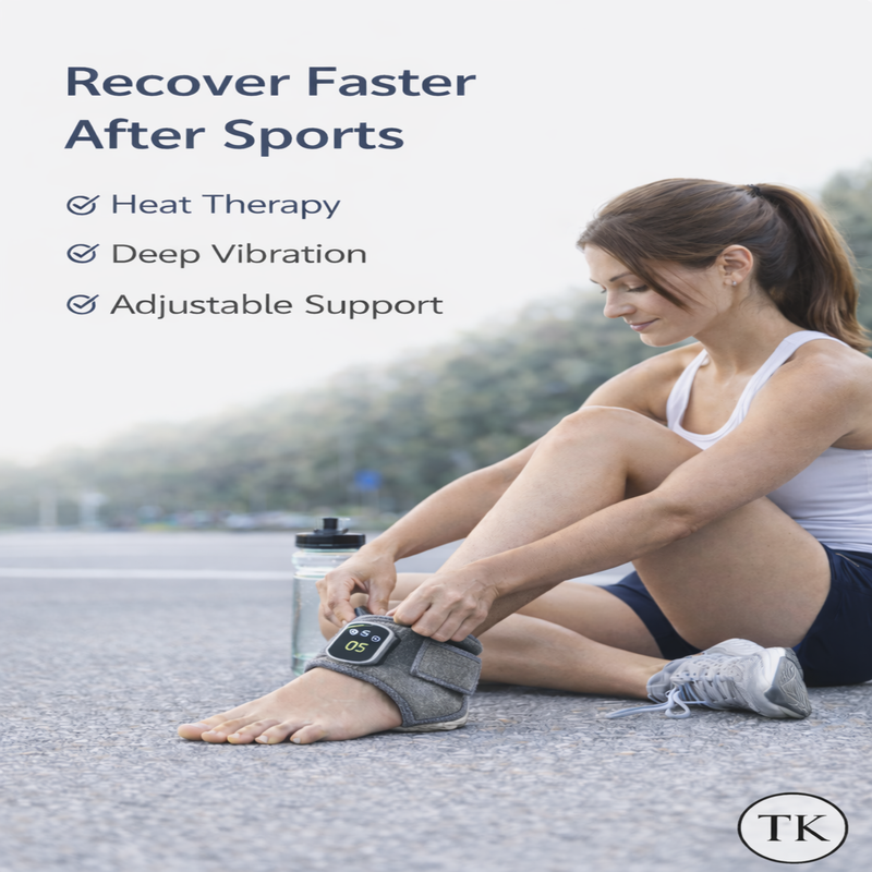 Instant Ankle Pain Relief with Heat & Vibration Therapy