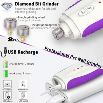 Electric Nail Grinder For Pets Ticktives