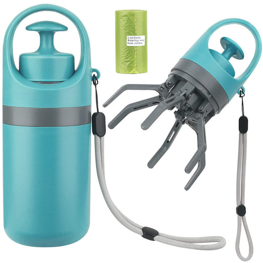 Portable Dog Poop Scooper with Bag Dispenser Ticktives