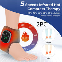 Instant Ankle Pain Relief with Heat & Vibration Therapy