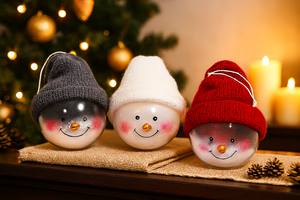 Christmas Snowman Ornament Ball Ticktives