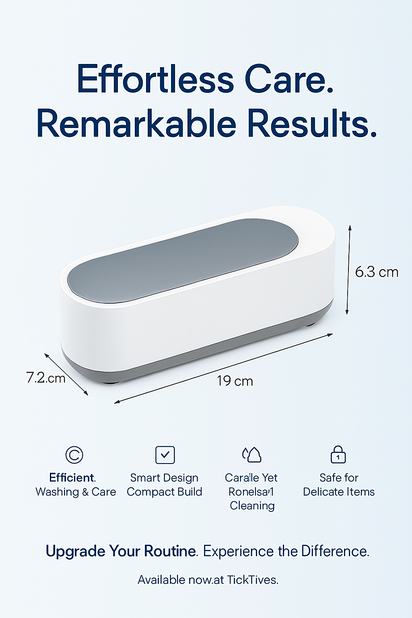 Pro Portable Ultrasonic Cleaner Ticktives