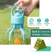 Portable Dog Poop Scooper with Bag Dispenser Ticktives