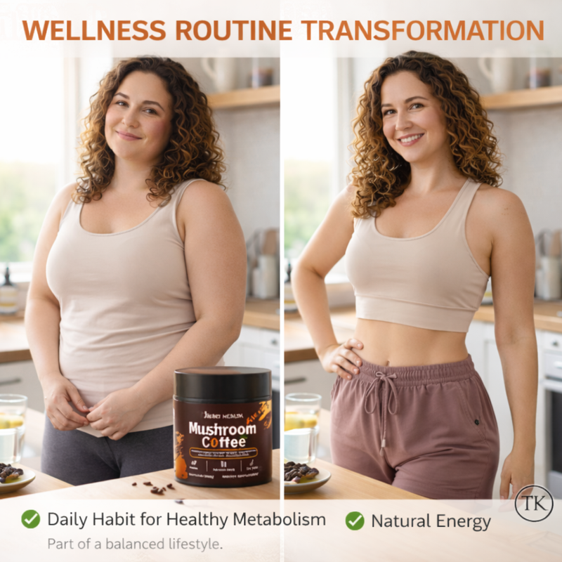 Smart Blend Mushroom Coffee with Rechargeable Self-Mixing Mug for Smooth, Functional Coffee